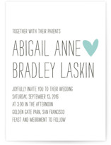 Passing Notes Wedding Invitations