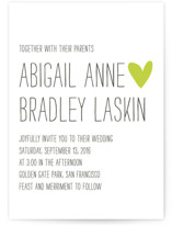 Passing Notes Wedding Invitations