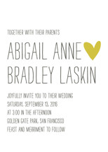Passing Notes Wedding Invitations