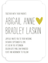Passing Notes Wedding Invitations