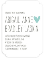 Passing Notes Wedding Invitations