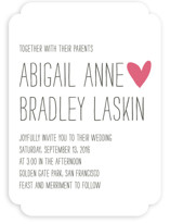 Passing Notes Wedding Invitations