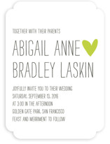Passing Notes Wedding Invitations