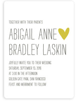 Passing Notes Wedding Invitations