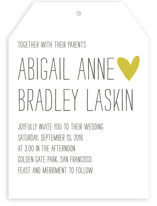 Passing Notes Wedding Invitations