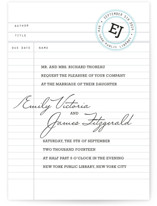 Library Wedding Invitations