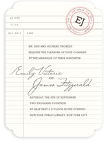 Library Wedding Invitations