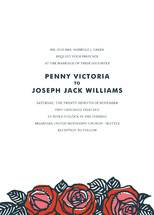 Rose Chic Wedding Invitations
