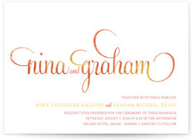 Hip Swish Wedding Invitations