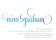 Hip Swish Wedding Invitations