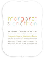 Modern Type Wedding Invitations
