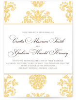 Float + Bridal Brocade Wedding Invitations