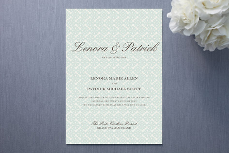 Float + Established Wedding Invitations