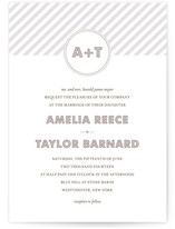 MODERN MONOGRAM Wedding Invitations