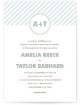 MODERN MONOGRAM Wedding Invitations