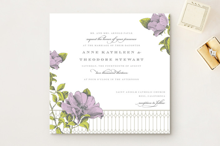 Свадебные приглашения Flore