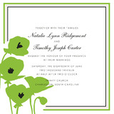 Preppy Poppy Wedding Invitations, by Cheree Berry Paper