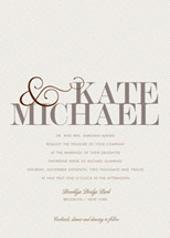 Modern Tweed Wedding Invitations, by Elum Designs