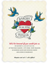 Retro Tattoo Wedding Invitations