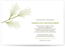 Pine Branch Wedding Invitations