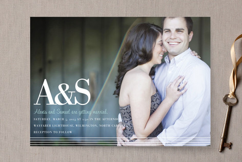 simply stripes Wedding Invitations