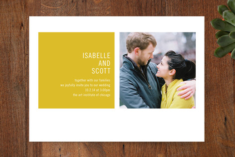 Modern Geometric Wedding Invitations