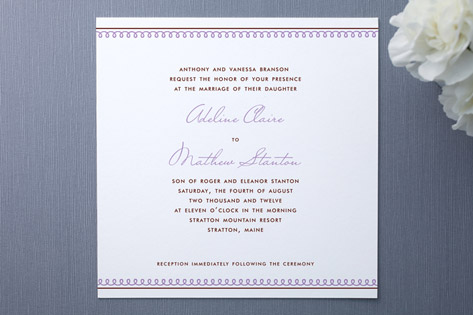 Sweet Swirls Wedding Invitations