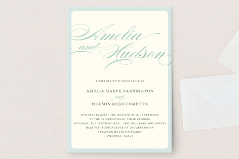 Float + Spring Shades Wedding Invitations