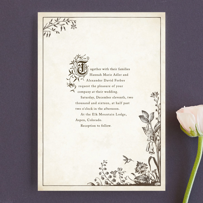 Story Book Wedding Invitations