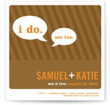 Smart Conversation Wedding Invitations