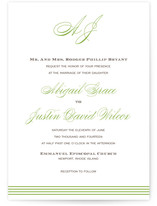 Script Monogram Wedding Invitations