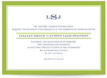 Classic Prep Wedding Invitations