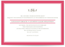 Classic Prep Wedding Invitations