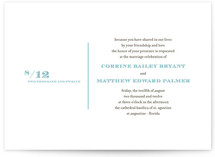 Simple Type Wedding Invitations