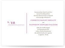Simple Type Wedding Invitations