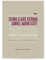 SWEET LINEN Wedding Invitations