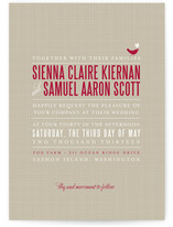 SWEET LINEN Wedding Invitations