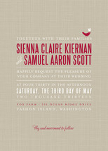 SWEET LINEN Wedding Invitations from Beaucoup wedding-planning-on-a-budget