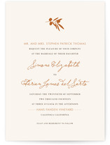 Simple Olive Wedding Invitations