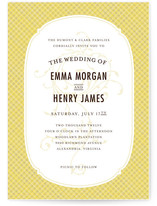 Vintage Picnic Basket Wedding Invitations