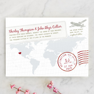  literally out of this world Faraway Destination Wedding Invitation or 