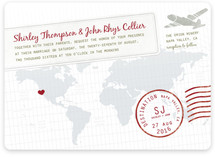 A Faraway Destination Wedding Invitations
