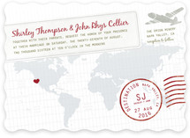A Faraway Destination Wedding Invitations