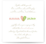 HEART PRINT Wedding Invitations