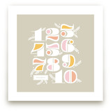 Vining Numerals Art Prints