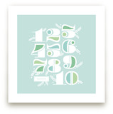 Vining Numerals Art Prints