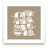Vining Numerals Art Prints