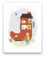 The Old Woman in the Shoe Art Prints