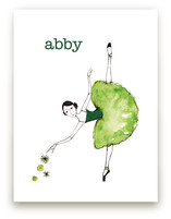 Green Ballerina Art Prints