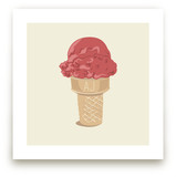 Ice Cream Monogram Art Prints